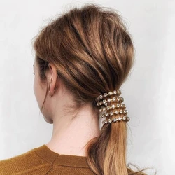Boho Bling Rhinestone Multi Layer Headband Hair Accessories for Women Luxury Princess Tiara Crystal Hair Chain Wedding Jewelry