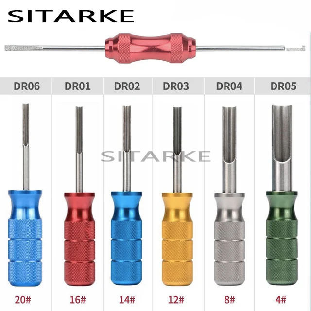 Zestaw narzędzi do wyjmowania styków Deutsch Contact Removal Tools DT DTM DTP do styków pełnych DR01 DR02 DR03 DR04 DR05 DR06