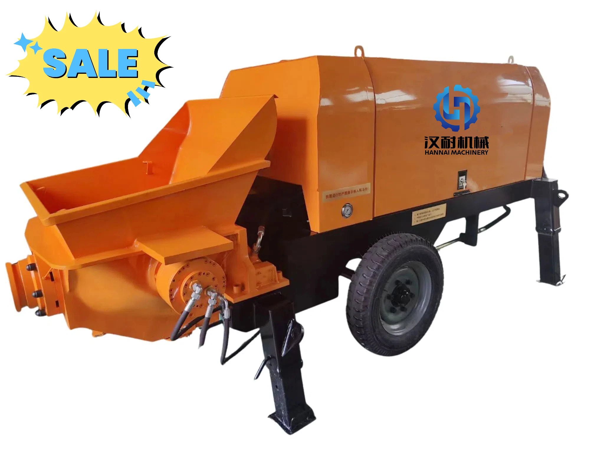 2025 جديد أفضل سعر مضخة الخرسانة المتنقلة مضخة الخرسانة قسط خلاط مضخة الخرسانة الصغيرة وشملت الوقود المدمجة لسهولة النقل