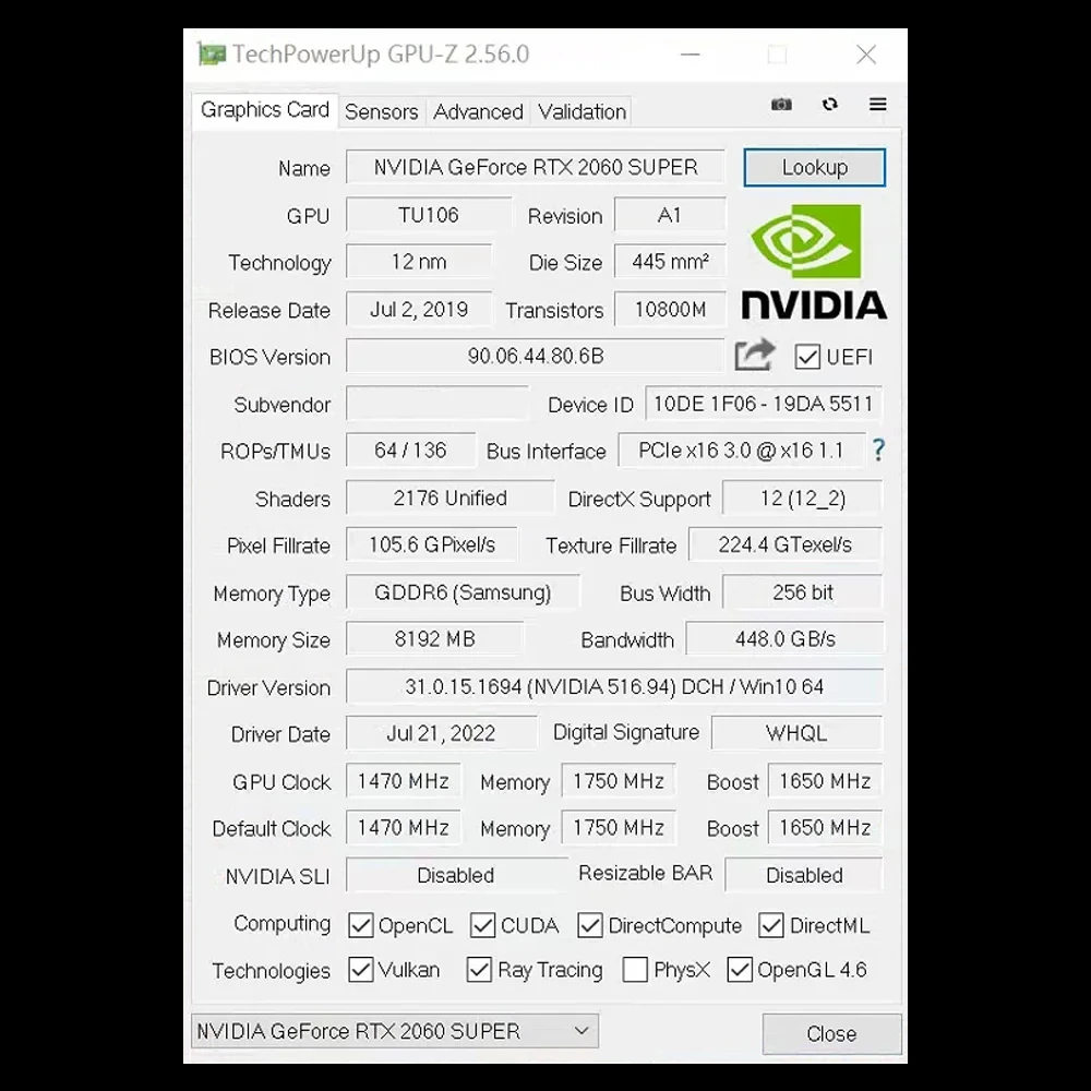تستخدم SOYO NVIDIA GeForce RTX2060 SUPER 8G بطاقات الرسومات GDDR6 ذاكرة الفيديو HDMI DP PCIE3.0x16 بطاقة فيديو الألعاب للكمبيوتر المكتبي #4