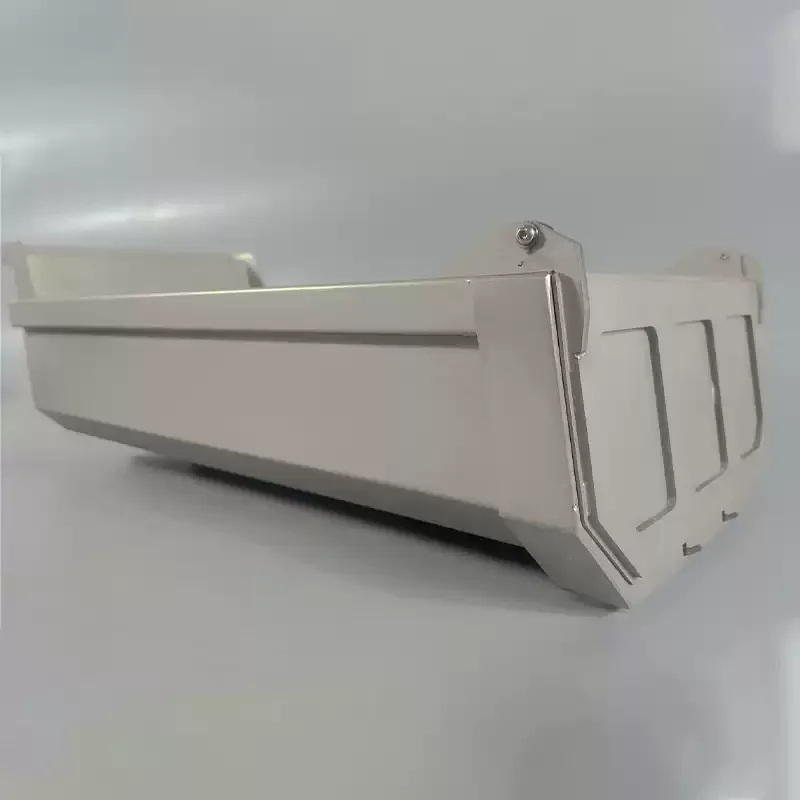 1/14 Dump Truck 6X6 Stainless Steel Sandblasted Euro Truck U-Bucket MD UD-0002 For 1/14 Tamiya LESU Dump Truck Model Toy