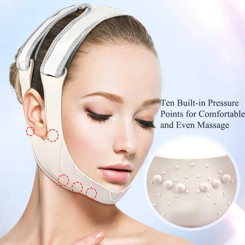 حزام رفع الوجه سيليكون القابل لإعادة الاستخدام ، مزيل الذقن المزدوج ، تقليل خط الخامس ، حزام الذقن ، التفاف التخسيس الوجه