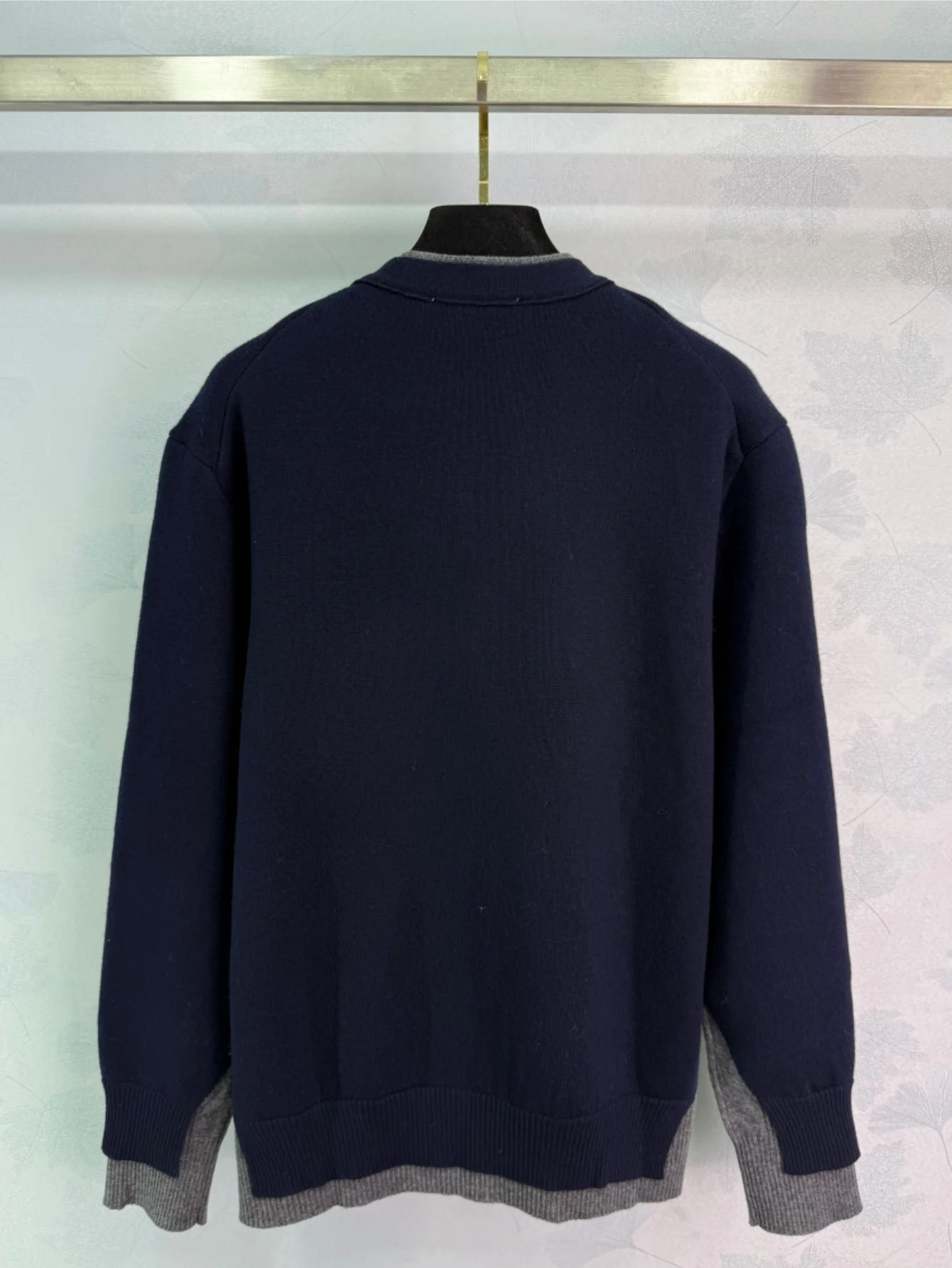 

Женский контрастный вязаный кардиган нового дизайна осень/зима 2025 г.