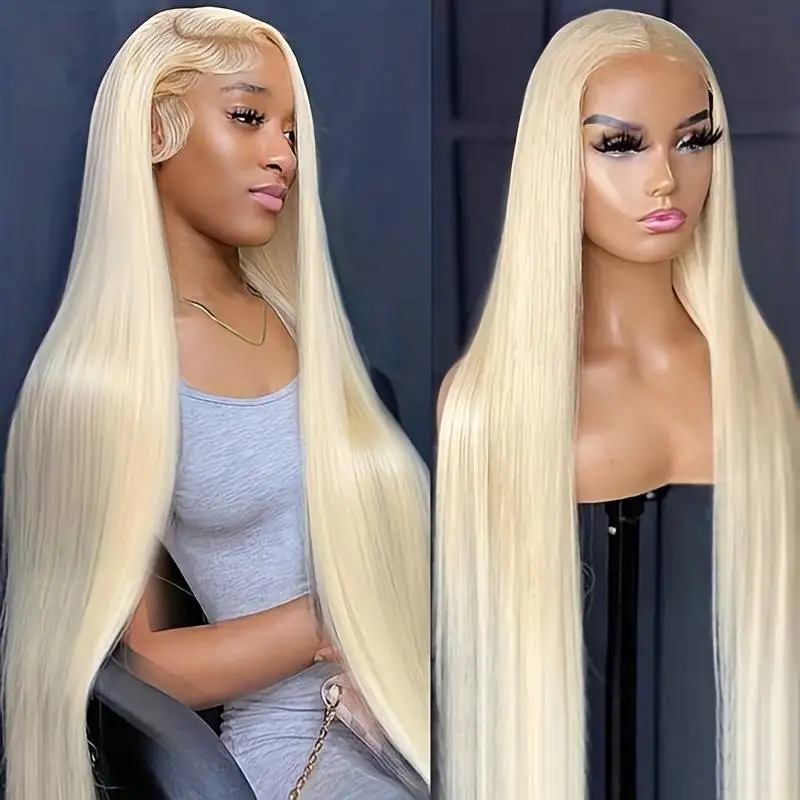 

613 Honey Blonde Color Lace Front Human Hair Wigs for Women Transparent Brazilian Straight 13x4 Frontal Wigs Human Hair