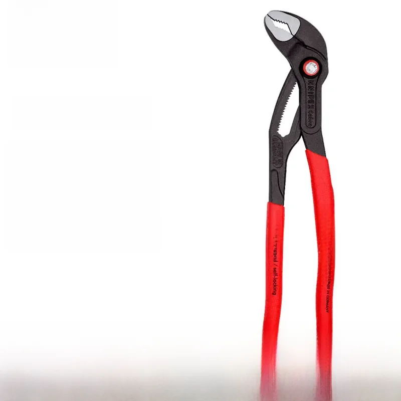 KNIPEX Tool 87 21 250 Cobra Self-lock No-Slip Water Pump Pliers 10 Inchs Box-joint High-tech Pliers with Fast Adjustment