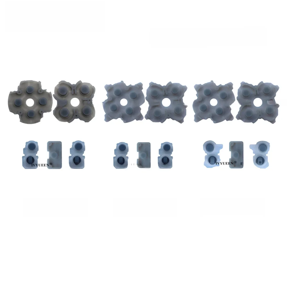 IVYUEEN pour PlayStation 5 PS5 contrôleur mince en caoutchouc conducteur adhésif bouton clavier pour DualSense BDM 010 020 030
