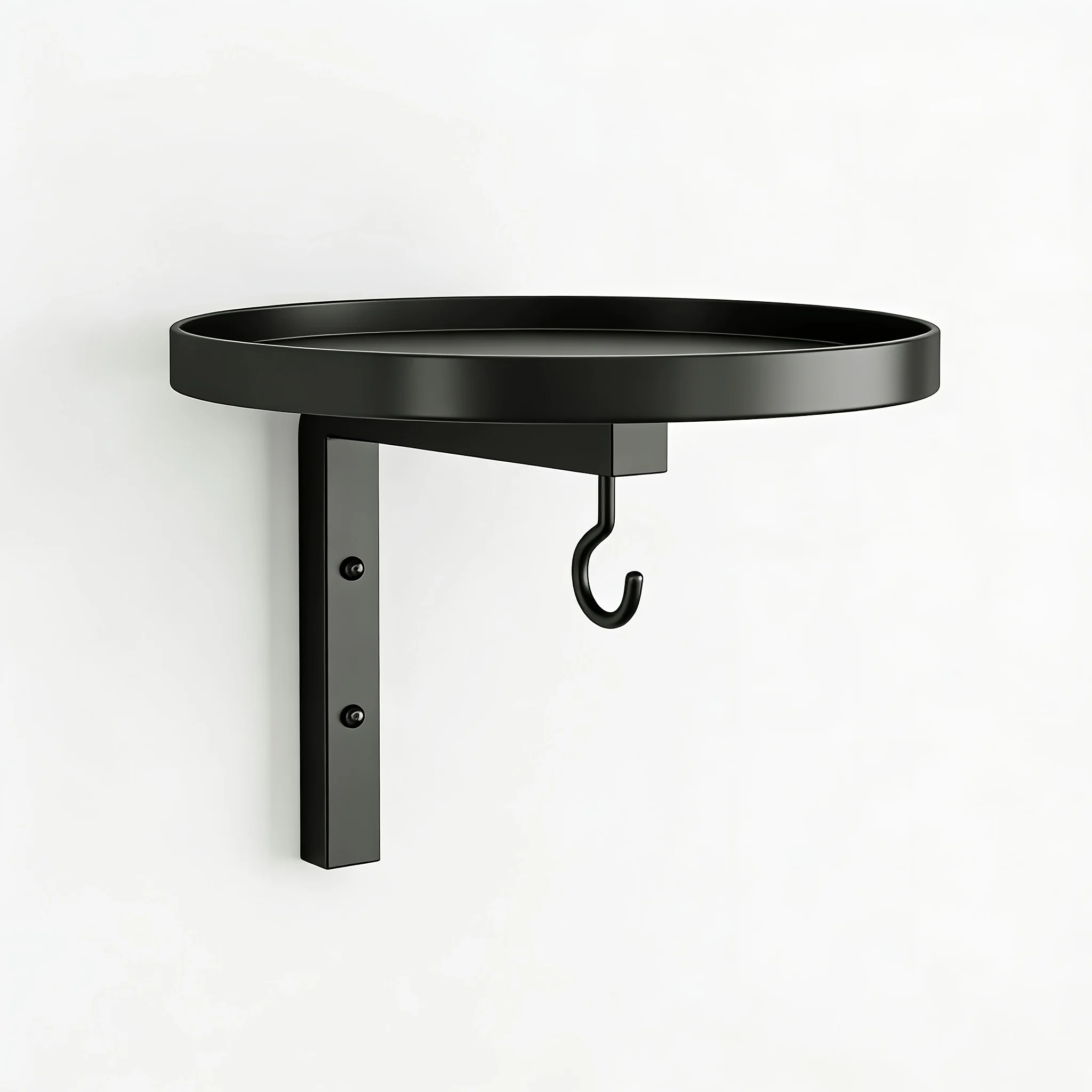 Wall Mounted Metal Bird Bath with Feeder Hook, Durable Outdoor Bird Bath Bowl for Garden, Patio & Fence, Easy to Install for Wil