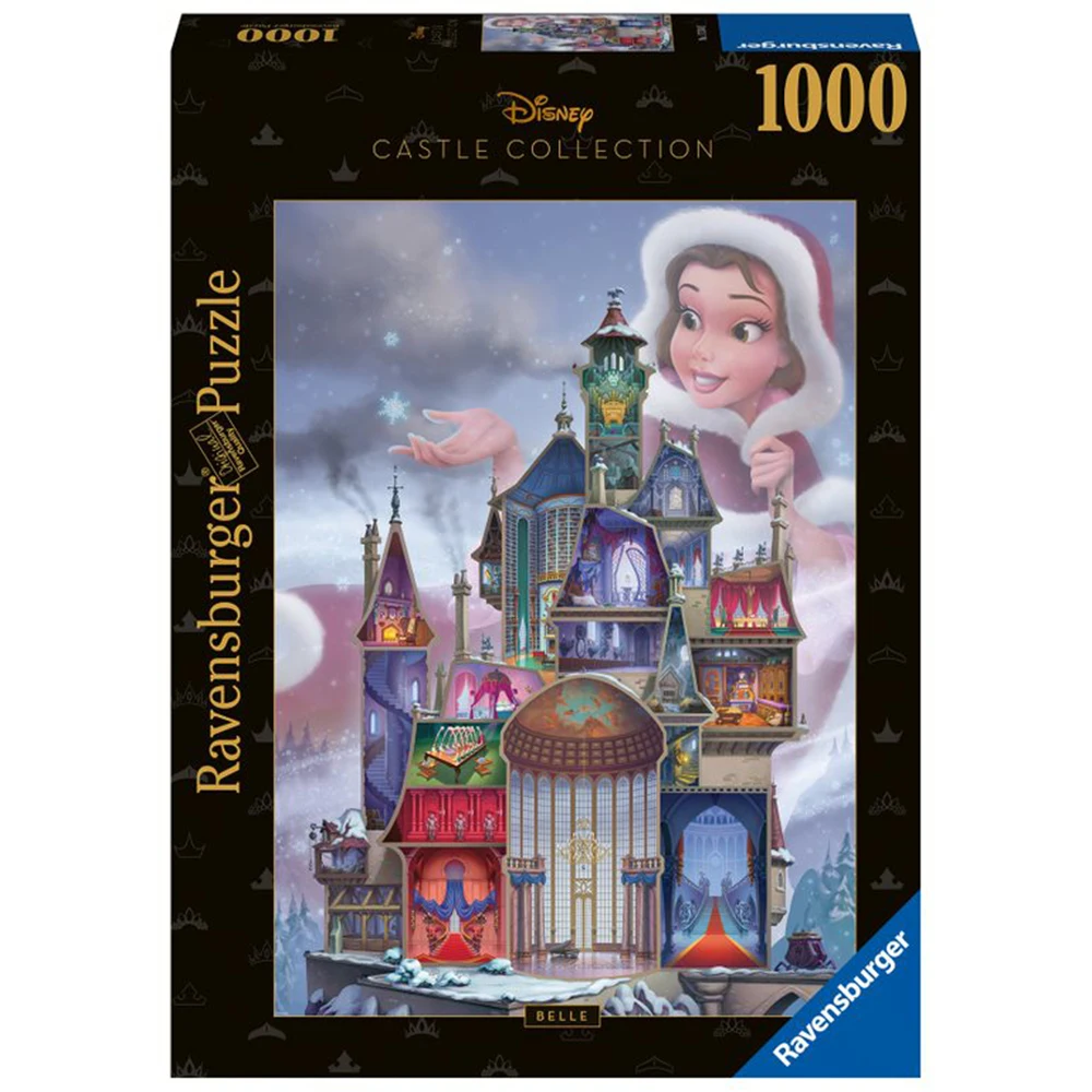 Puzzle Disney castles: beautiful 1000 pieces, Ravensburger, 17334, original, toys, boys, girls, gifts, collector, shop, new, games, family, Puzzle