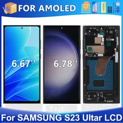 S23 Ultra For Samsung For AMOLED S918B S918U S918W S918N S9180 LCD Display Touch Screen Digitizer Assembly Replacement