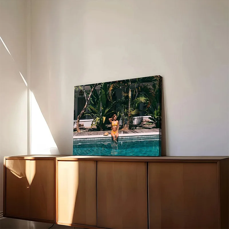 1 Custom Photo Canvas Poster – Upload Your Own Image, High-Quality Rotating Frame Wall Art – Home Decor, Gift – Easily Share and