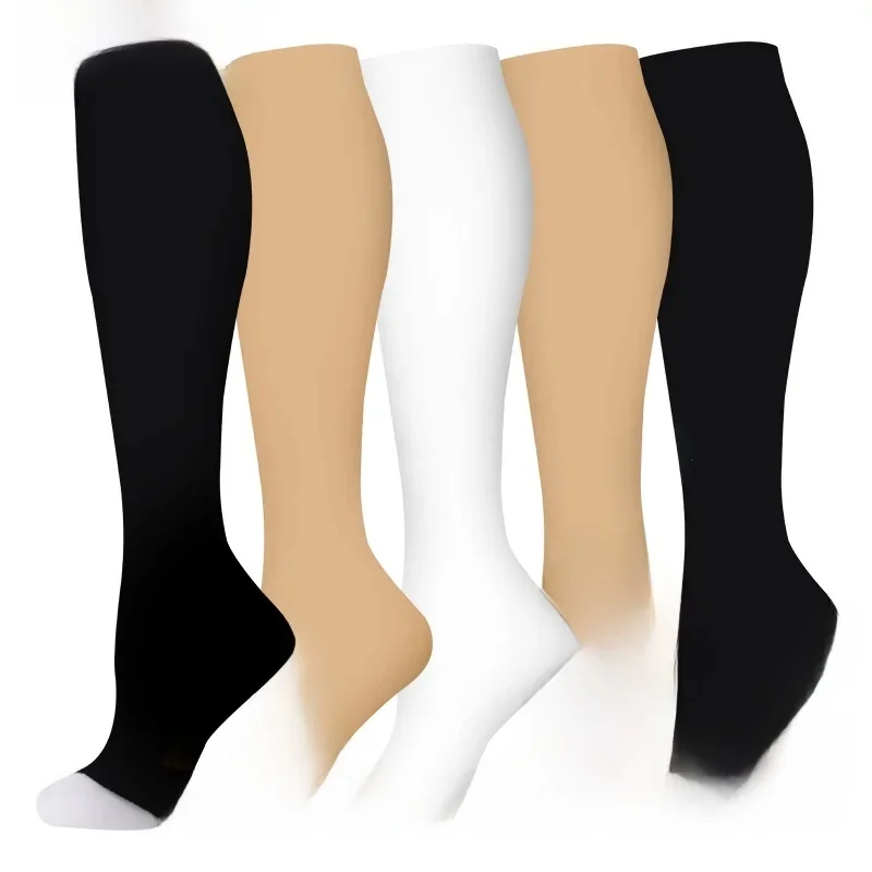 AliExpress NONE 1 Pair Compression Stockings Nurse Prevent Calf Varicose Veins Soreness Pressure Cycling Professional Leg Support Women Socks