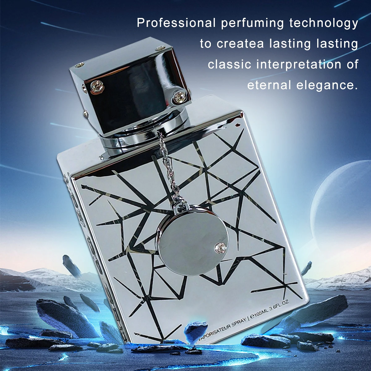 Armaff Club De Nuit Sillage 3.6oz/105ml Perfume. Fragrância de longa duração. Adequado para uso diário, para datas, festas, aniversários, presente