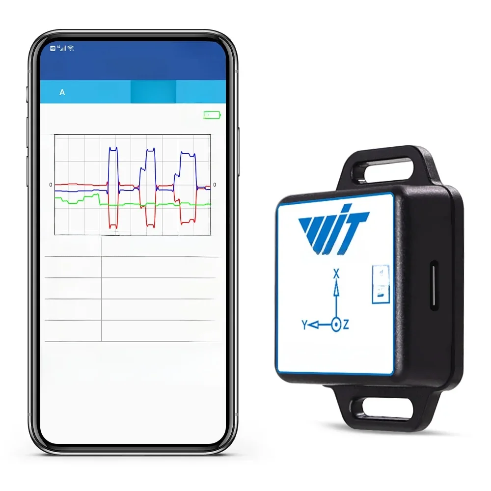 WitMotion WT901BLECL MPU9250 IMU BLE 5.0 Beschleunigungsmesser Neigungsmesser, 3-Achsen-Zubehör + Gyroskop + Magnetometer BLE 50 m für IOS/Android