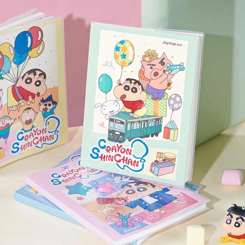 Crayon Shin-chan A5 wireless glue this double-sided horizontal inside cover cartoon student homework notebook