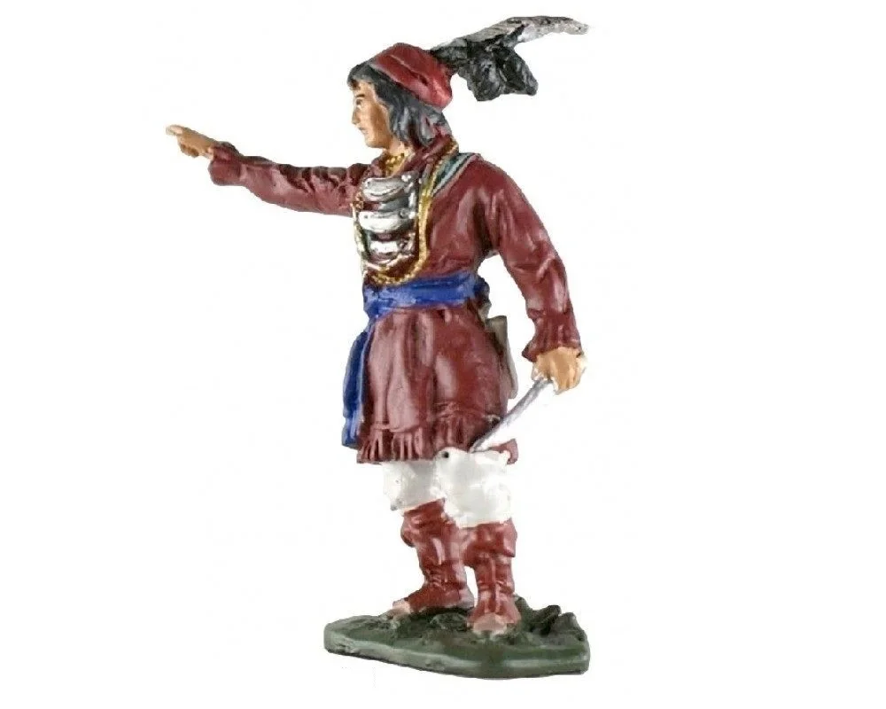 Figurine de collection Inah007 représentant Osceola, chef emblématique de la tribu Seminole des plaines du Nord du 19e siècle, échelle 1:30, collection des Indiens américains, sans fascicule, emballage blister original