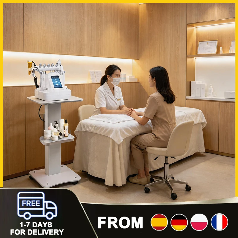 Chariot d'Instruments de Beauté Haut de Gamme avec Grande Table, Base Renforcée pour Salon de Beauté, Hôpital de Chirurgie Esthétique