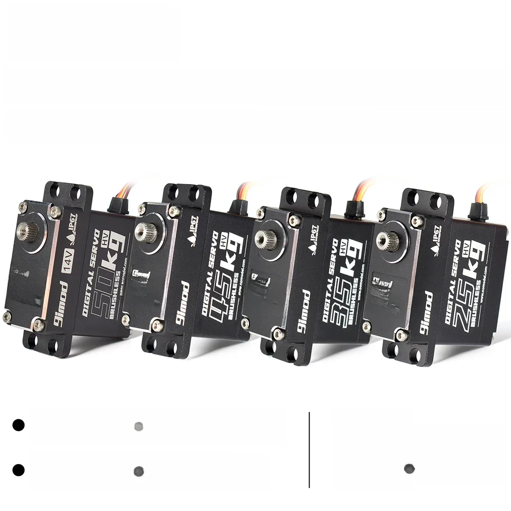 9imod RC Servo 35kg 45kg 25kg 51kg Metalen Waterdichte Borstelloze Servomotor Voor Servo RC 1/10 1/8 Traxxas TRX4 Axiale SCX10 RC Auto - afbeelding 2