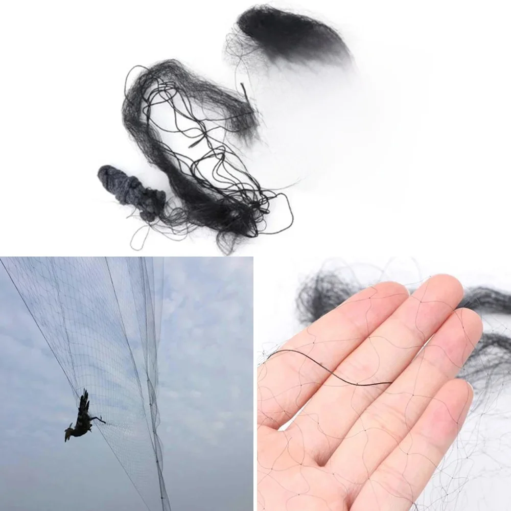 Filet noir anti-oiseaux, mailles pour cultures fruitières, vignes d'arbres, 4m/6m/8m