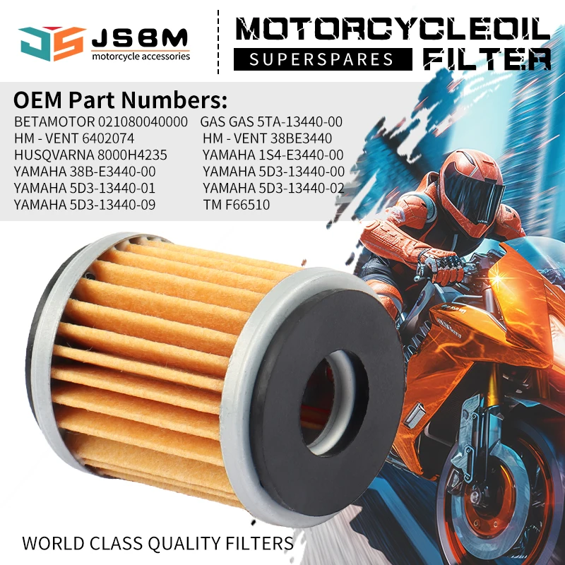 

JSBM Motorcycle Engine Oil Filter For Husqvarna SMS4 125 TE125 SMR4 125 4T 2010 2011 2012 2013 8000H4235 GAS GAS 250 EC EC F 4T