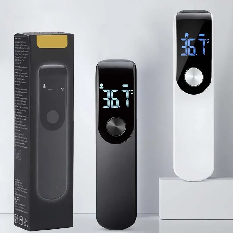 Digital Febre Termômetro Infravermelho, Sem Contato Laser, Temperatura Corporal, Médico, Doméstico,