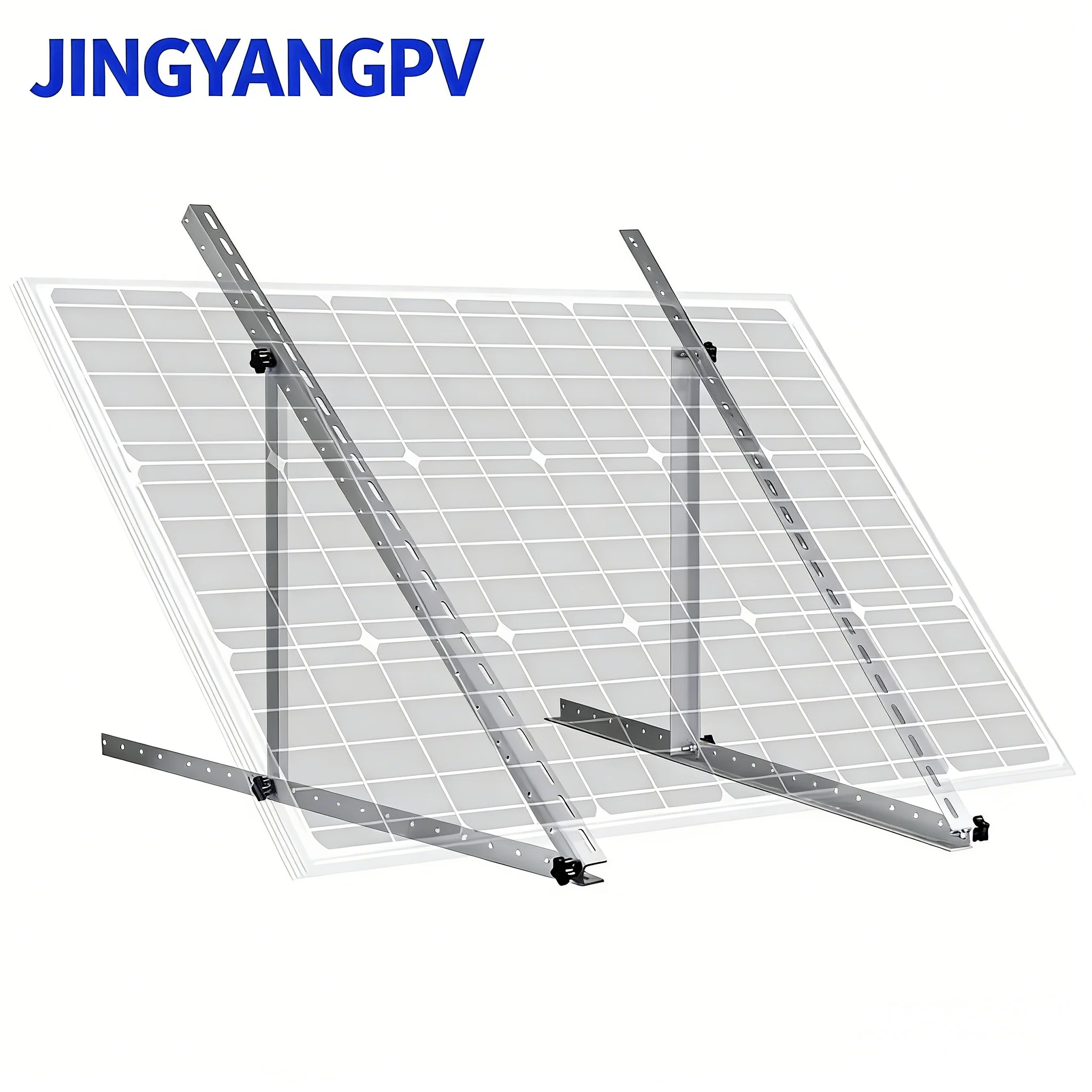 Verstellbares Solarmodul-Montagegestell 104cm, Aluminiumlegierung Solarmodul-Halterungen für 100W-300W Solarmodule, Off-Grid-System