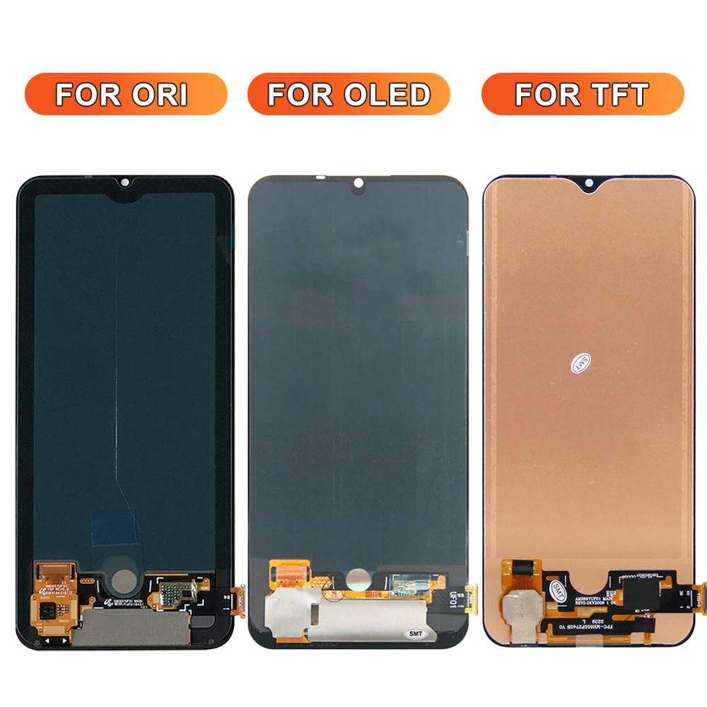 6.57 \'\' AMOLED Mi 10 Lite Display For Xiaomi Mi10 Lite Lcd Display Touch Screen Digitizer Assembly For Mi 10Lite Lcd M2002J9G 5G