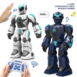 2.4G Remote Controlled Robot, Intelligent Programming Gesture Sensing, Dancing Singing Puzzle Toys Excluding regular batteries