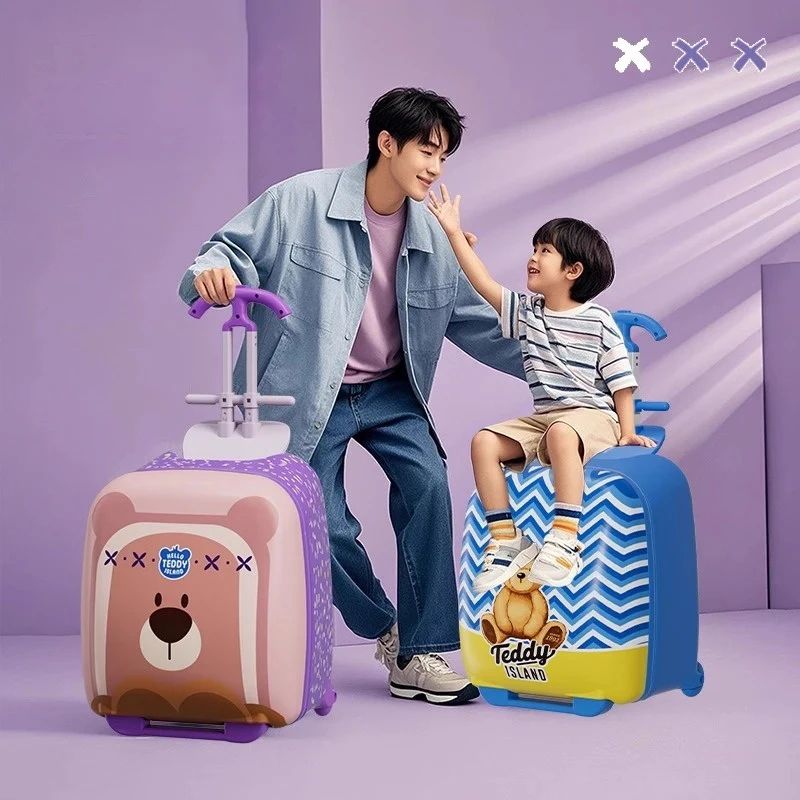 

Baby New Luggage Two-in-one Children Can Sit and Ride Demolition Boarding Suitcase Large Capacity Waterproof Universal Wheel