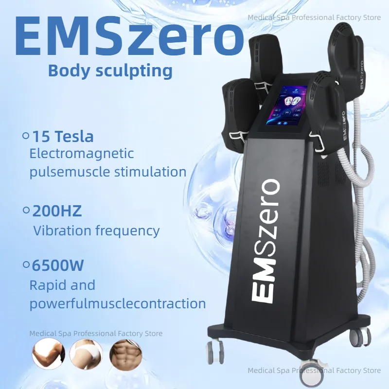 6500W Neo Portable Electromagnetic EMS Body Emszero RF Sculpting Muscle Stimulate Fat Removal Body Slimming Build Muscle Machine