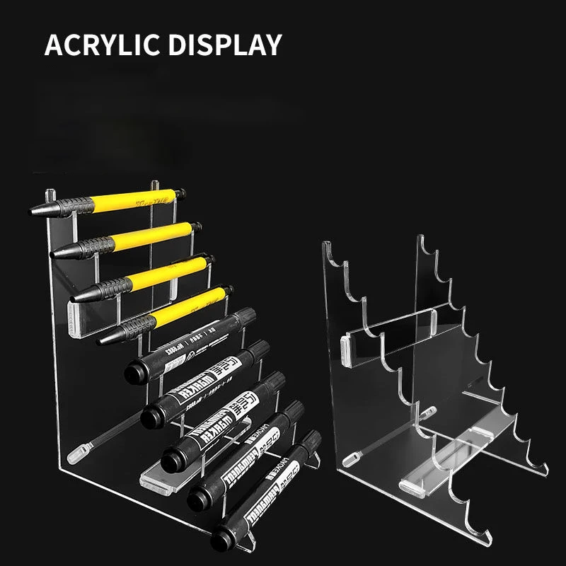 

Акриловая подставка для ручек, офисный учебный держатель для ручек, подставка для ручек для бровей, канцелярский магазин, настольный органайзер для хранения ручек
