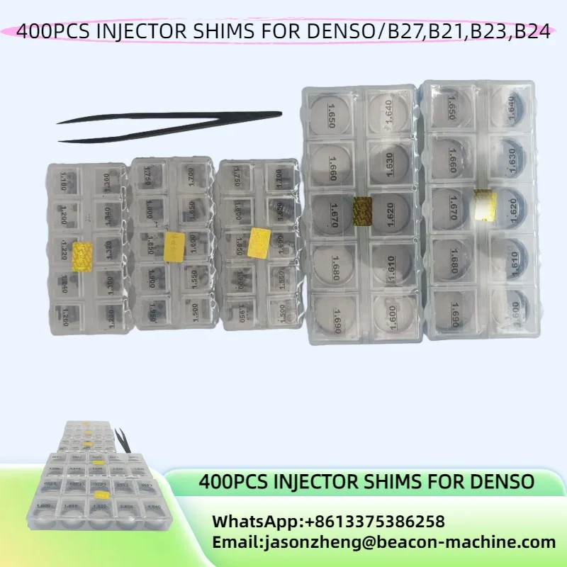 400 PCS Common Rail Diesel Injector Valve Adjusting Shims Gasket Washer for Bosch DENSO