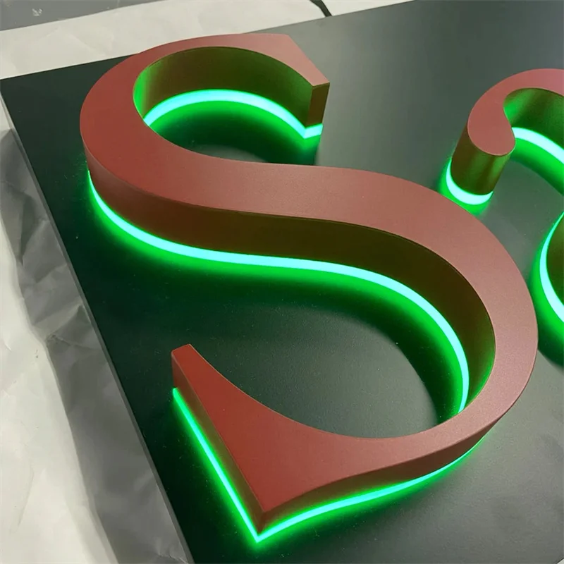 

Custom Led Sign,Stainless Steel 3d Letter Sign,Storefront Illuminated Signage,Company Logo Signs,Channel Letter Signage