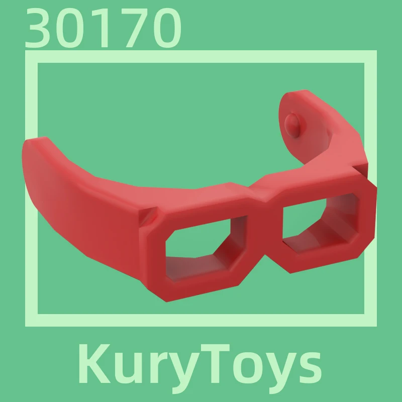 Kury Toys DIY MOC For 30170 10pcs Building block parts For Visor Goggles