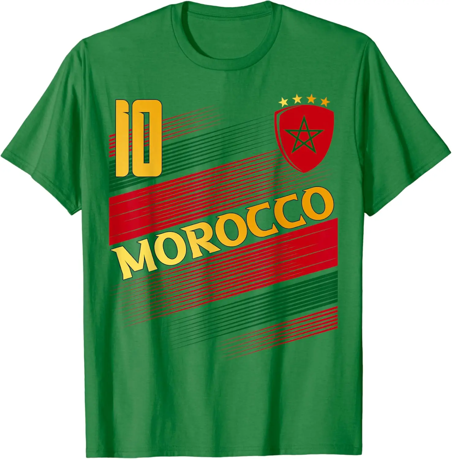 Summer Morocco Flag Moroccan Pride Lovers T-Shirt 100% Cotton Size XXXXL Casual T-Shirt Streetwear Tee Shirt Mens Clothing