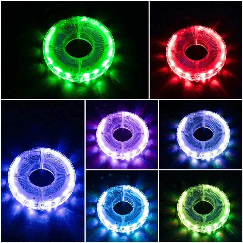 AliExpress ROCKBROS Bicycle Wheel Light Smart LED Light 1PCS Warning Light 7 Colors MTB Bike Light Vibration Sensing Light Bike Accessories