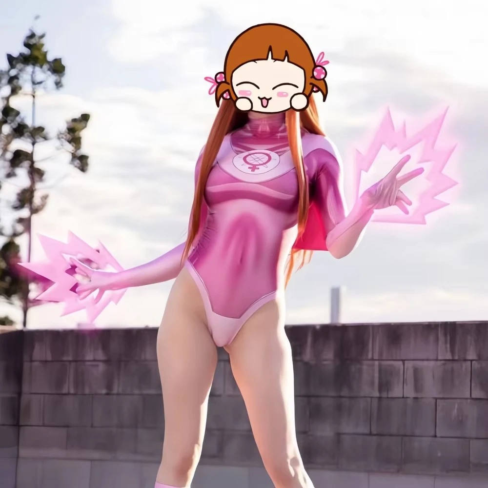 Invincible Atom Eve Cosplay Bodysuits Adult Women Fantasia Costume Disguise Jumpsuit Pink Outfits Halloween Carnival Suit