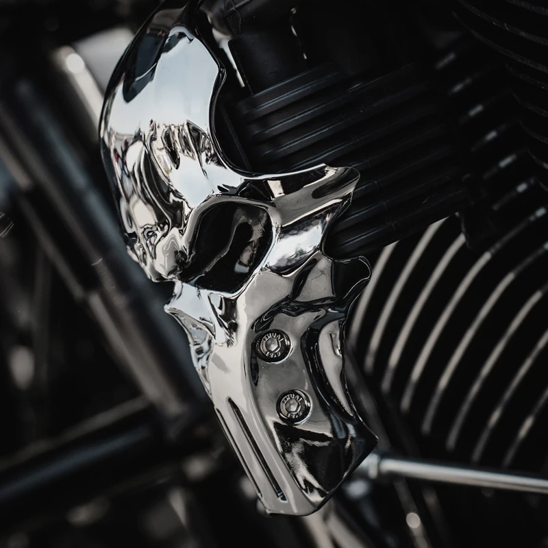 For Harley M8 Engine 2018-Later Softail Low Rider 2024-Later 117 Touring Motorcycle Skull Ignition Coil Cover Guard Modification