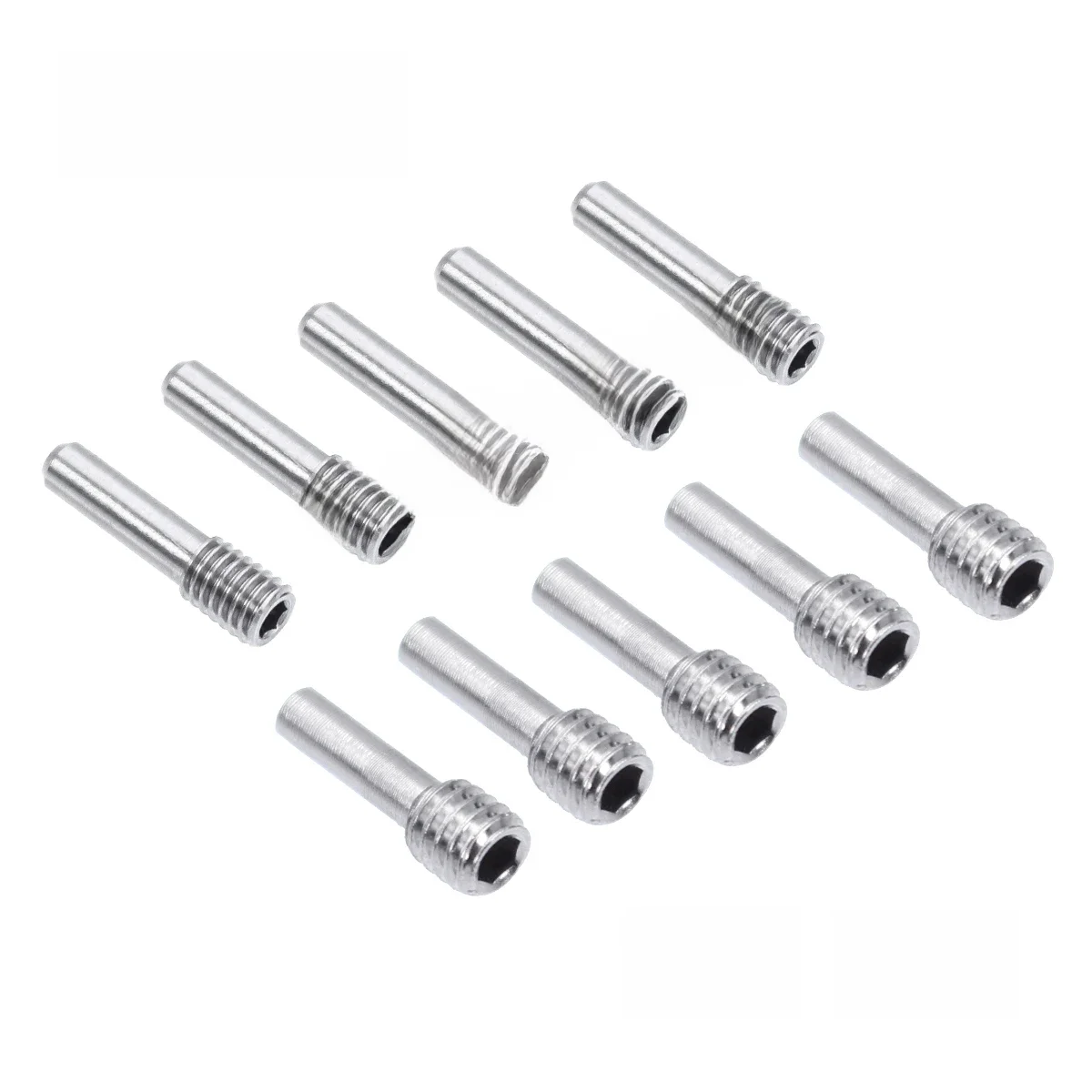Vis de réglage M3 * 12mm M4 * 12mm, 10 pièces, vis à goupille de pare-chocs avant/arrière, boulon d'essieu central pour modèles de voiture 1/10 RC chenille SCX10