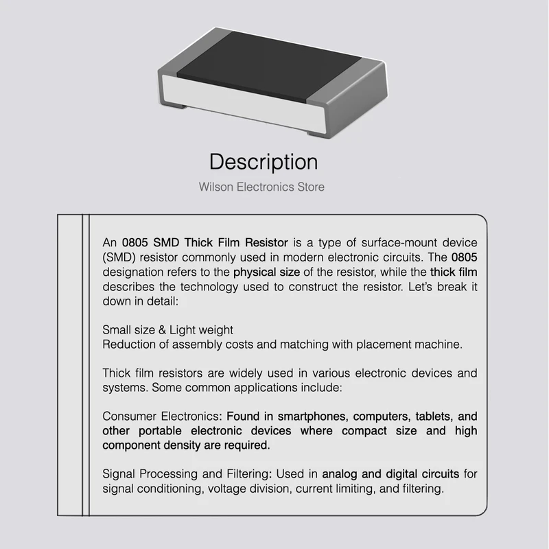 100 TEILE/LOS 0805 SMD Chip Festwiderstand mit Toleranz ± 1 % 0,039 R 0,04 R 0,043 R Filmwiderstand