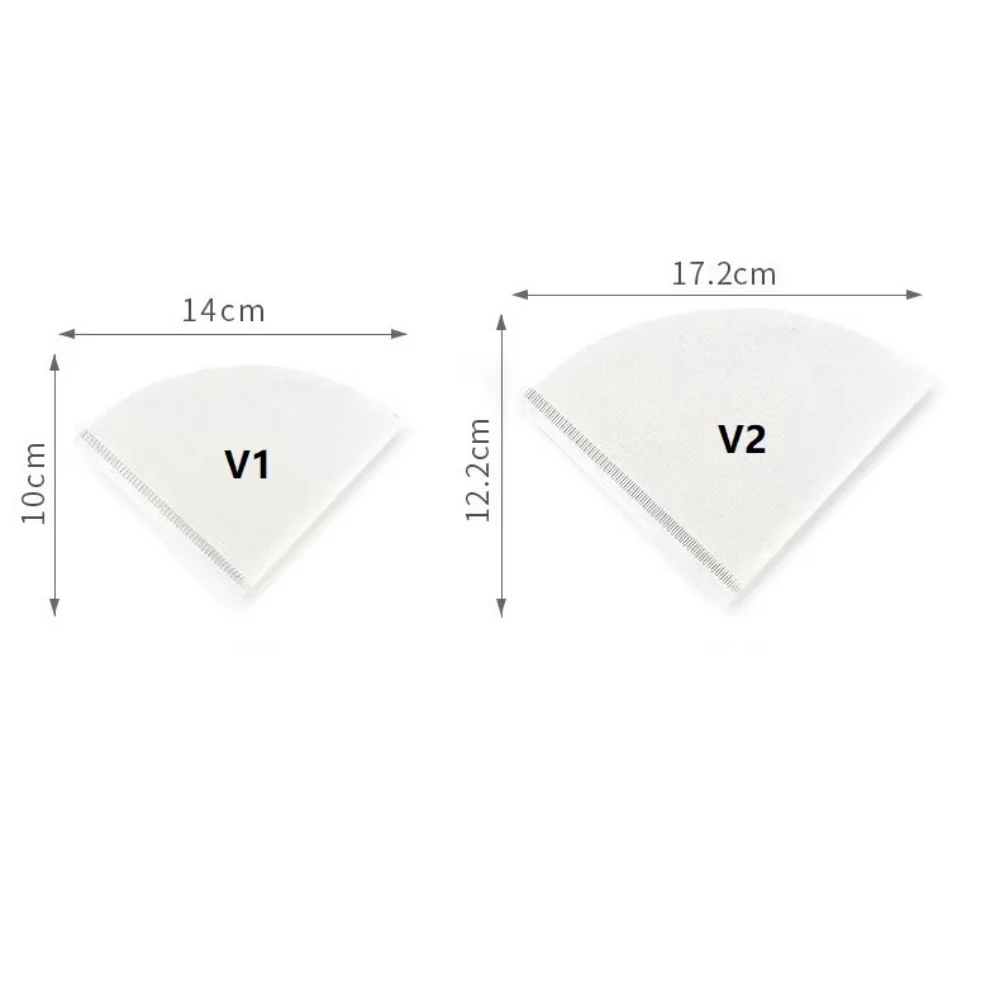 Single-use coffee filter paper bag, conical filter 2-4 cups natural drip coffee filter paper filter, making tool accessories