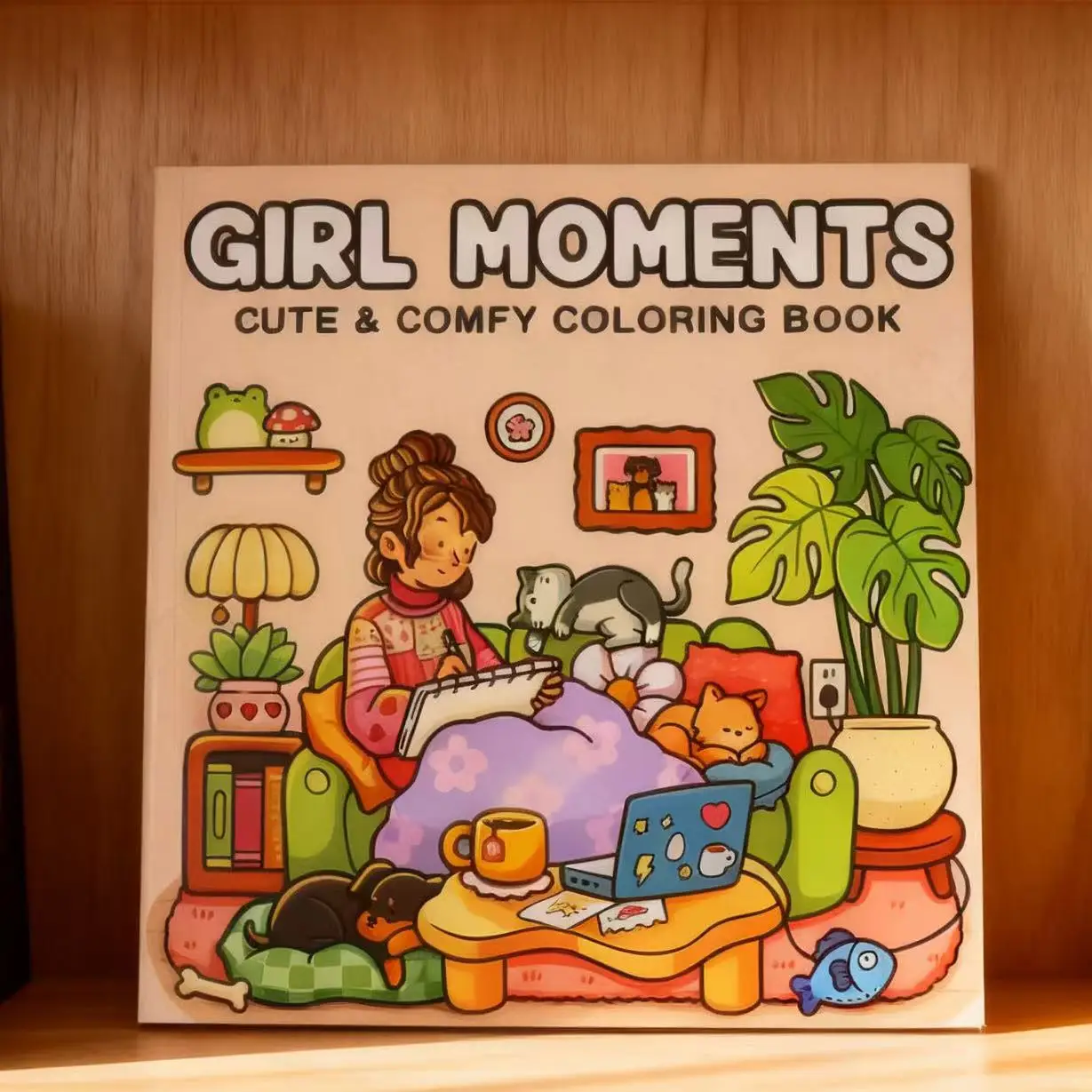 Girl Moments Coloring books for adults and teenagers - colorful picture books with simple and easy-to-understand designs