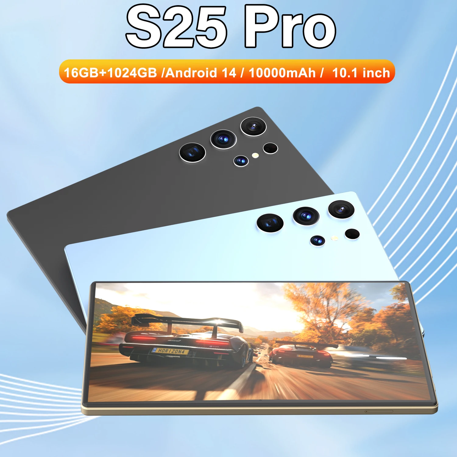 Original Tab S25 Pro Snapdragon8 Gen2 Android14 10000mAh 16GB RAM 1TB ROM 10.1 Inch Android 16MP+32MP Tablet Movies Games Office