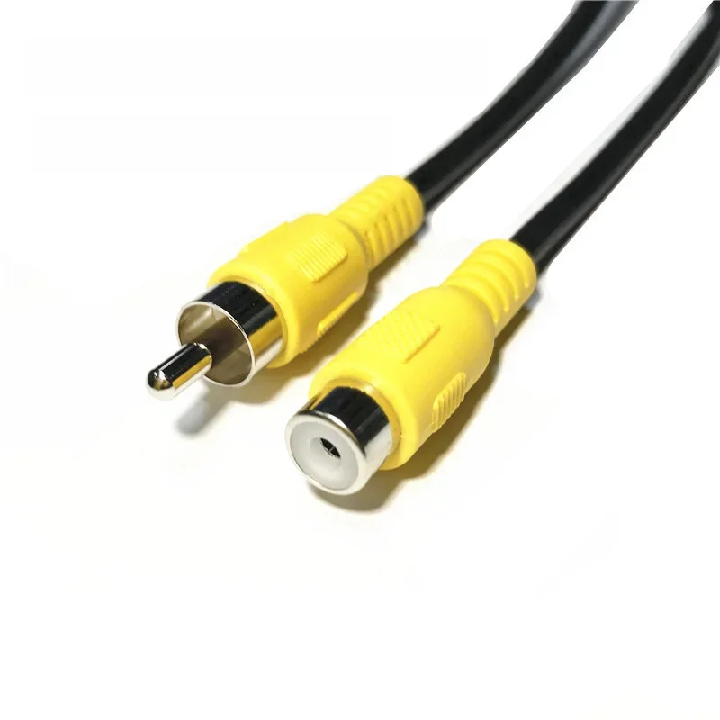 Câble Coaxial d'extension Audio-vidéo RCA 1m 3m 5m 1 Rca mâle à 1 Rca femelle pour HDTV