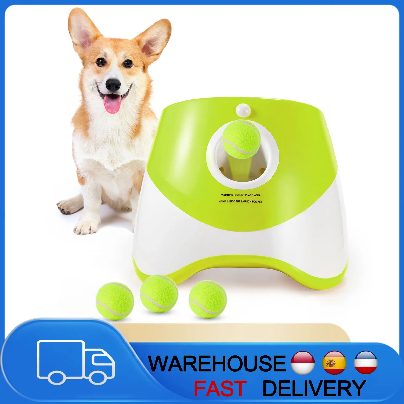 Mini máquina de Pinball para lanzar tenis, lanzador de tenis para perros, catapulta interactiva divertida, juguete automático para perseguir perros