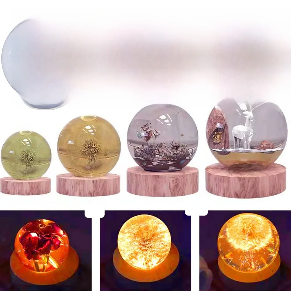 35-80mm 3D Ball Shape Silicone Mold Planet Ball Epoxy Resin Molds for DIY Epoxy Resin Mould Crafts Home Decoration Tools — zdjęcie 2