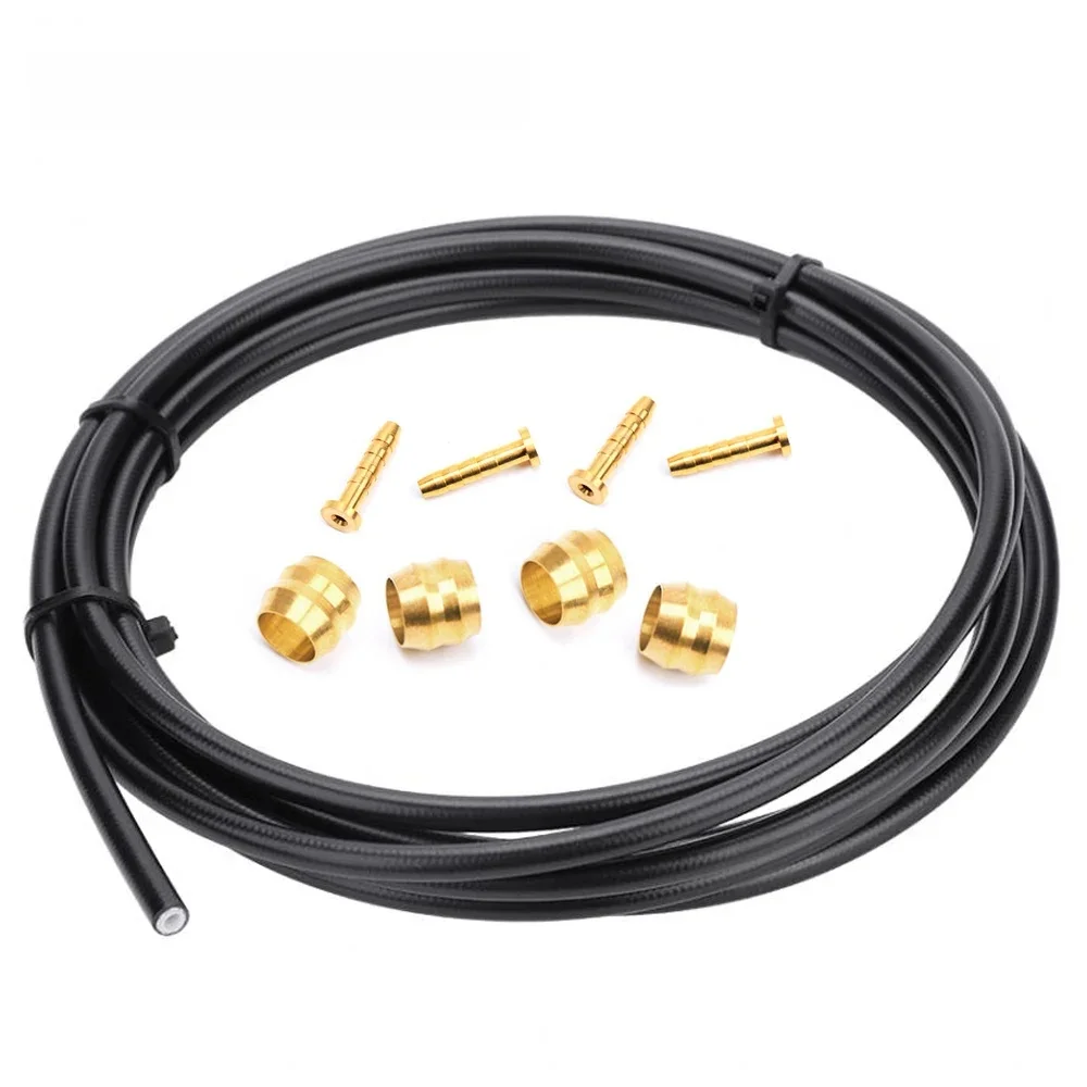 AliExpress NONE BH59 BH90 Bike brake hose MTB Hydraulic Disc brake Cable tube 2.5M Bicycle Connector Insert Olive Needle Set for SHIMANO m395