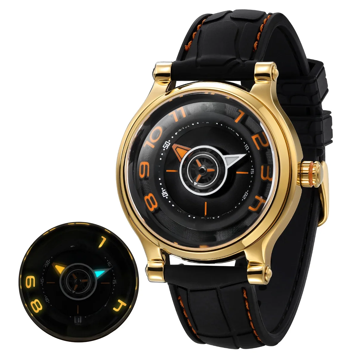 Berny mechanische Männer Armbanduhr Saphir Miyota 8215 Multifunktions super leuchtende Kompass
