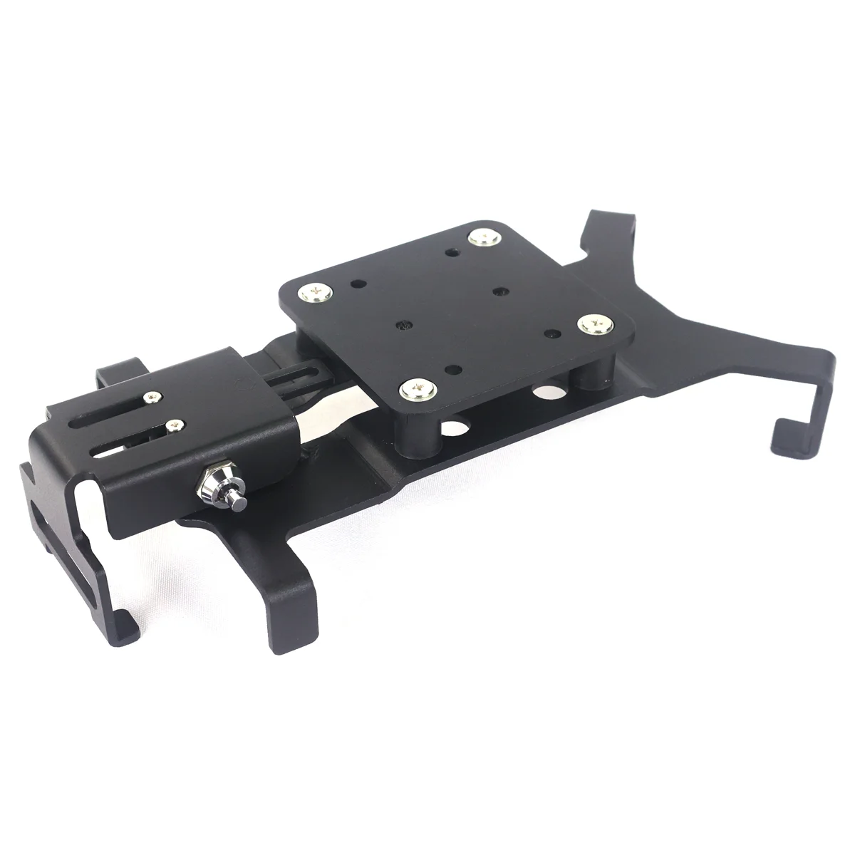 Anti-Vibration Lockable Mount for HUGEROCK X70 Rugged Tablet, Motorcycle AMPS Bracket with Pull Ring and Locking System