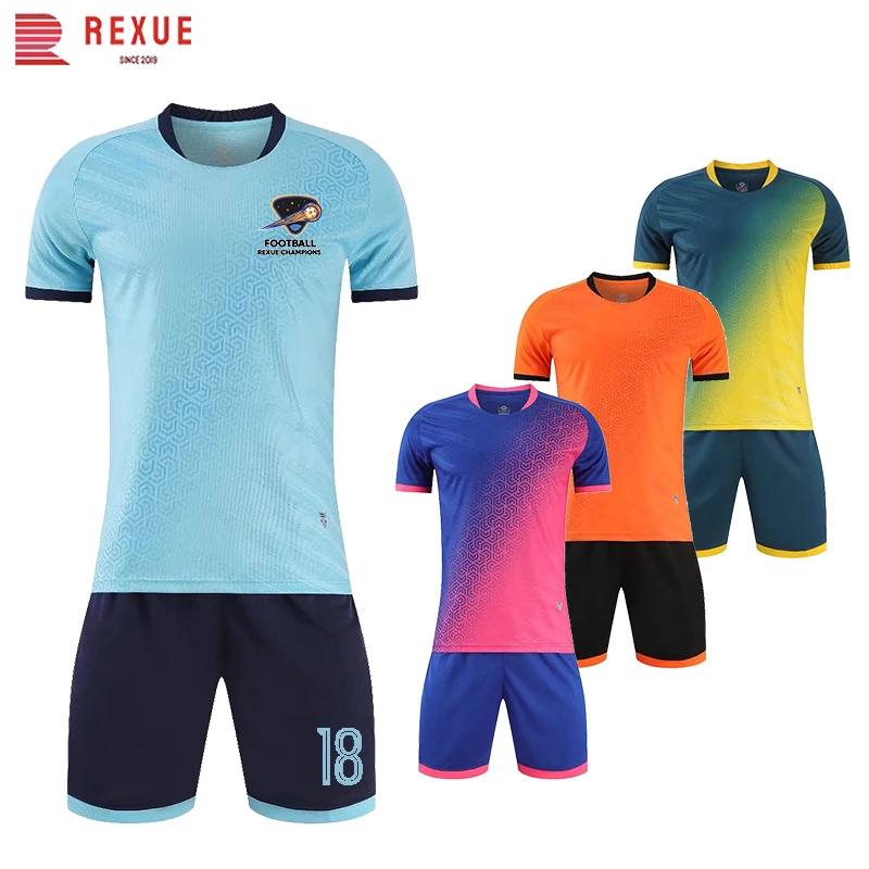 23/24 Men Child Soccer Jersey Sets Sublimation Blank Custom Printed Youth Team Training Football Shirt Shorts Uniform Outfit