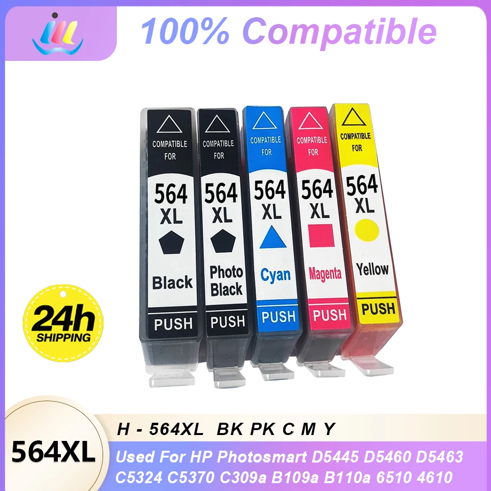Ink Cartridge For HP 564 XL 564XL HP546XL Photosmart D5445 D5460 D5463 D5468 C5324 C5370 C5373 C309a B109a B110a 6510 4610 4620